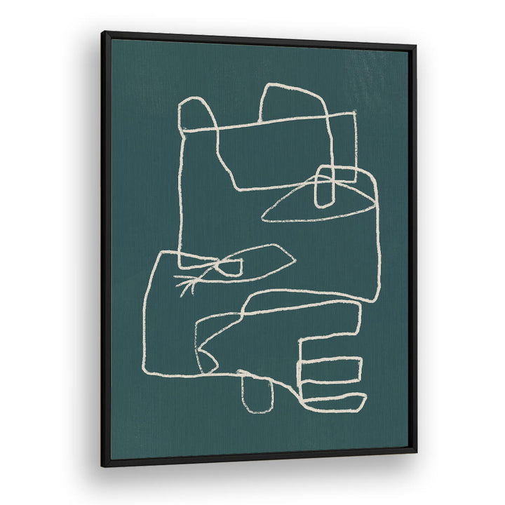 LINE ART ABSTRACT PORTRAIT IV , LINE ART PAINTINGS