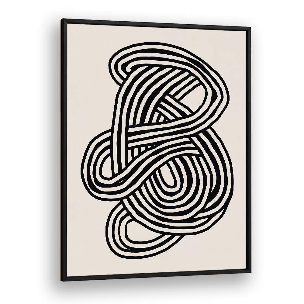LINE ART ORGANIC SHAPE IN BLACK , LINE ART PAINTINGS