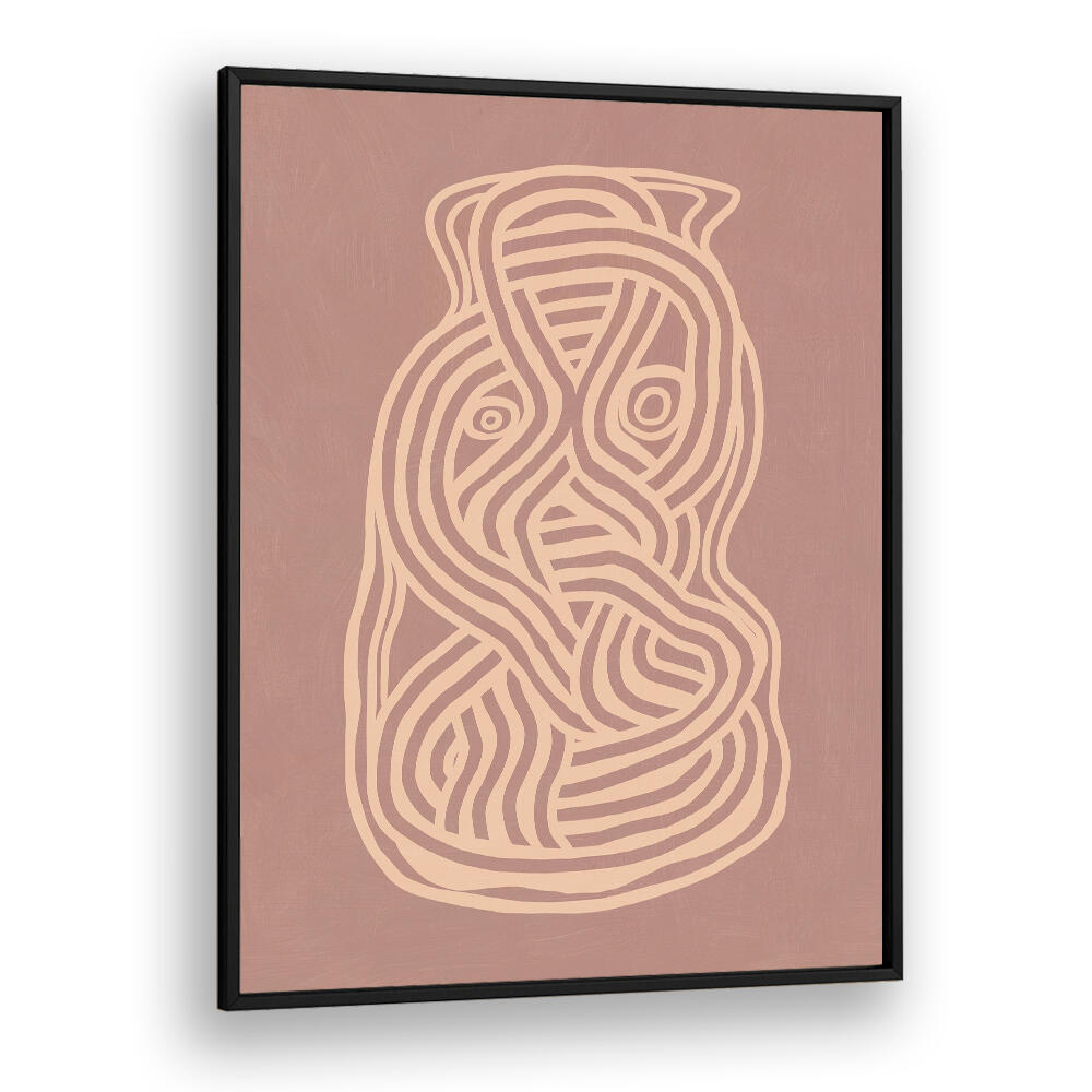 LINE ART ORGANIC SHAPE IN NUDE  ,LINE ART PAINTINGS