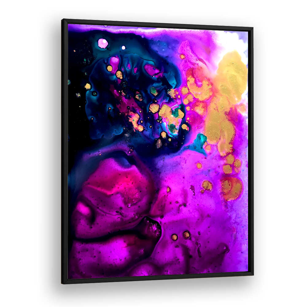 MAGENTA AND GOLD TOPOGRAPHY , ABSTRACT PAINTINGS