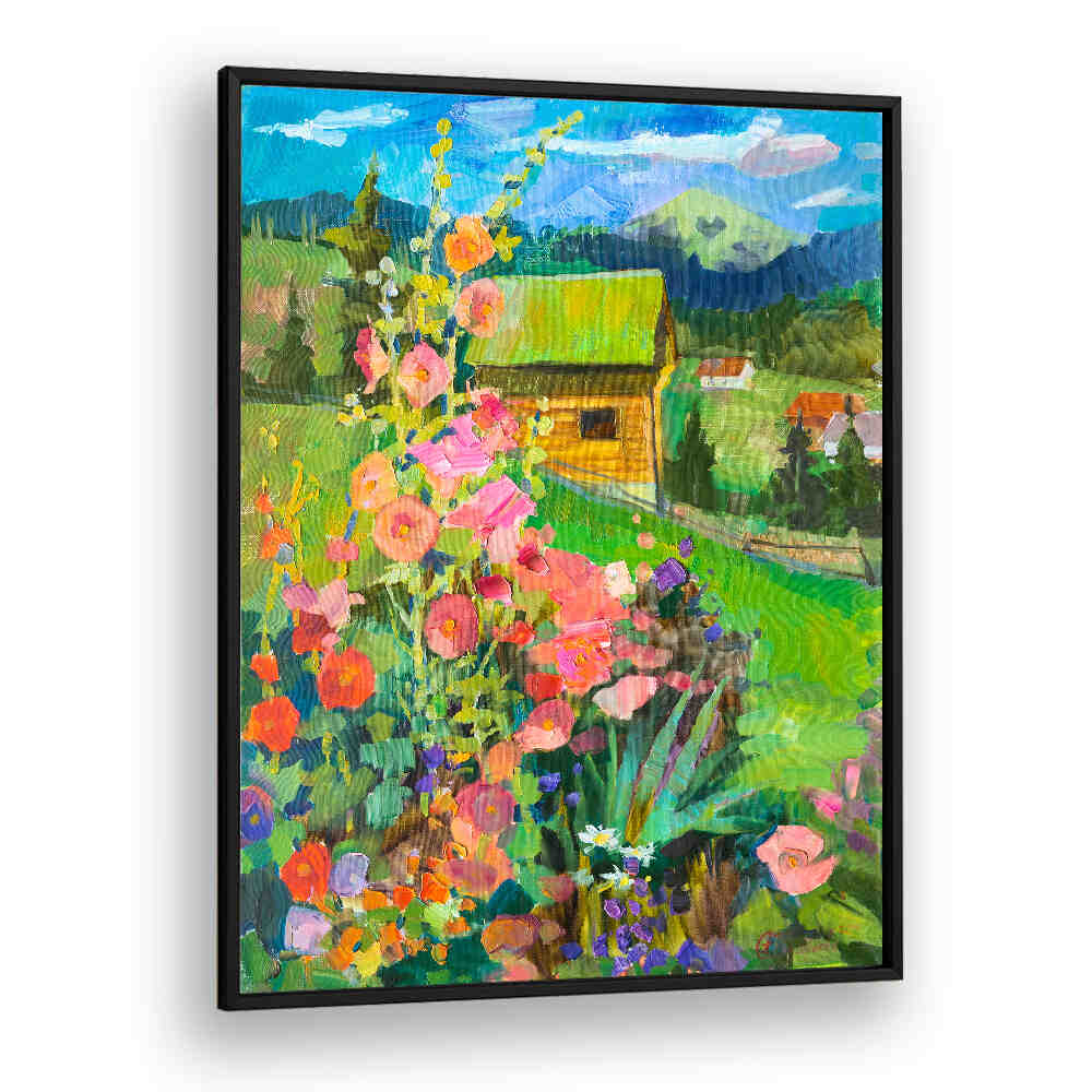 MALLOWS IN BUKOVELE , LANDSCAPE PAINTINGS