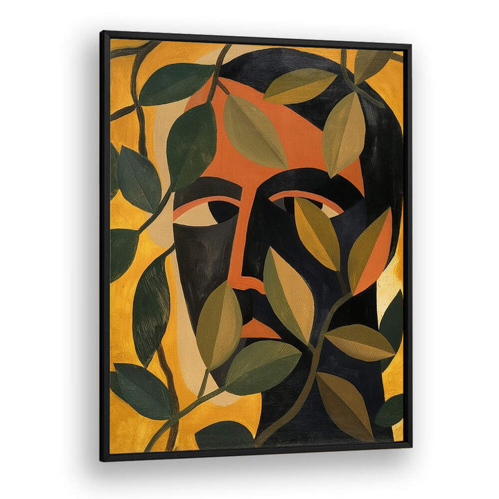 MAN IN THE LEAVES, PORTRAITS & FIGURATIVE ILLUSTRATIONS