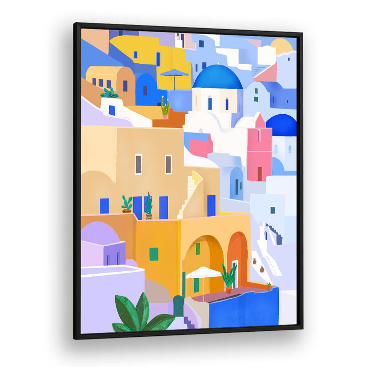 MEDITERRANEAN TOWNSCAPE , TRAVEL POSTERS