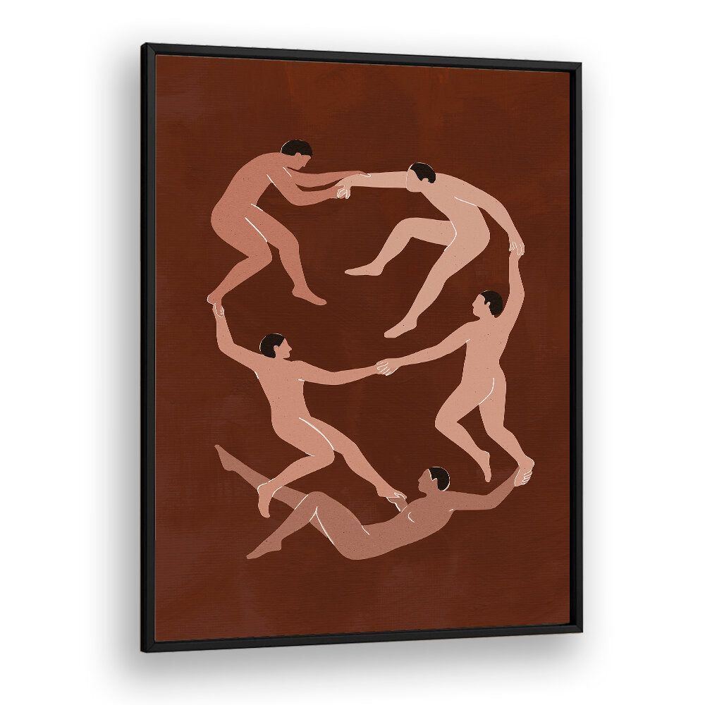 MEN IN MOTION , BOHO ART PAINTINGS