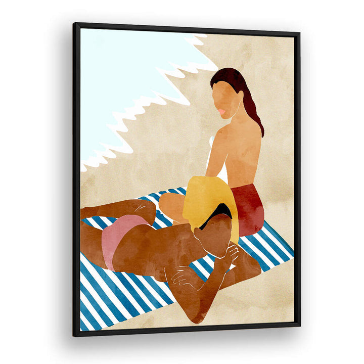 MINIMALIST BEACH SCENE , PORTRAITS & FIGURATIVE ILLUSTRATIONS