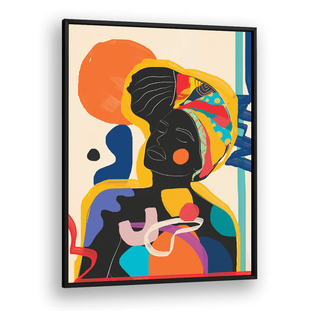 MODERN ABSTRACT WOMAN III , POP ART PAINTINGS