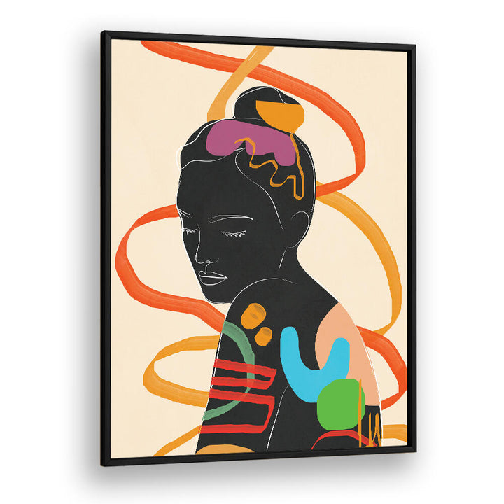 MODERN ABSTRACT WOMAN II , POP ART PAINTINGS