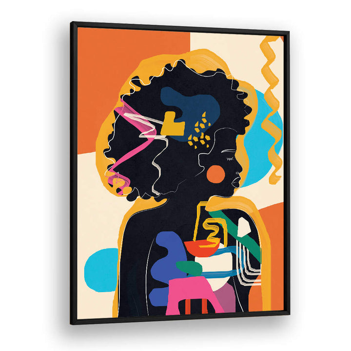 MODERN ABSTRACT WOMAN IV , POP ART PAINTINGS