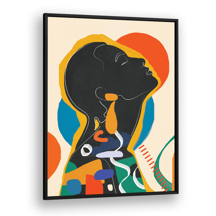 MODERN ABSTRACT WOMAN , POP ART PAINTINGS