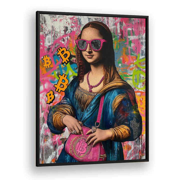 MONALISA BITCOIN , POP ART PAINTINGS
