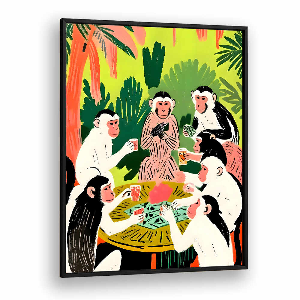 MONKEY POKERR , ANIMAL PAINTINGS