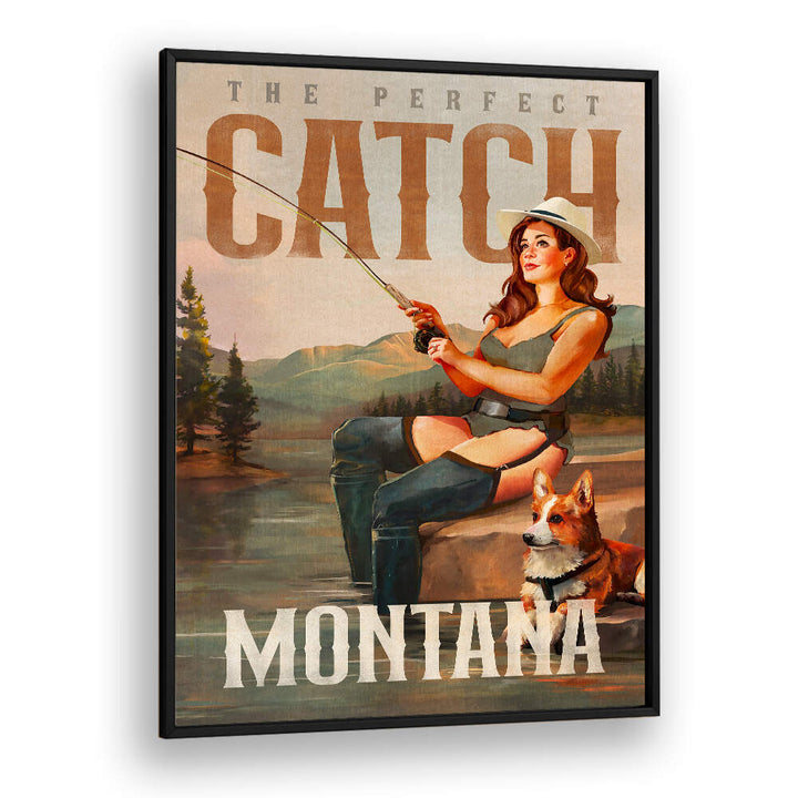 MONTANA SERENITY , VINTAGE TRAVEL POSTERS