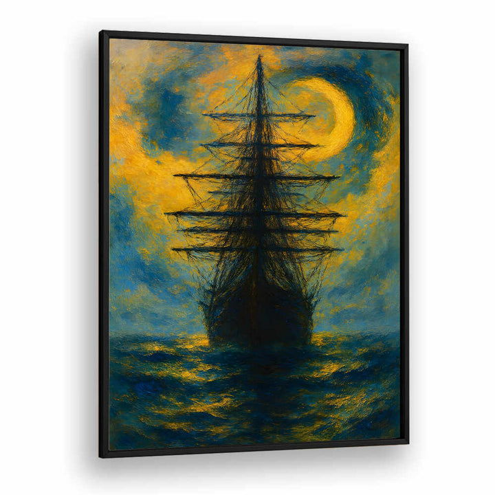 MOONLIT MAST , EXPRESSIONISM PAINTINGS