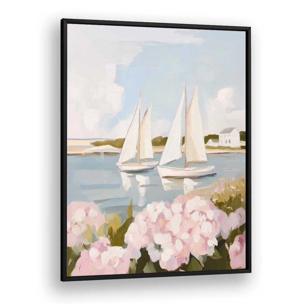 NANTUCKET SAILS , BEACH PAINTINGS