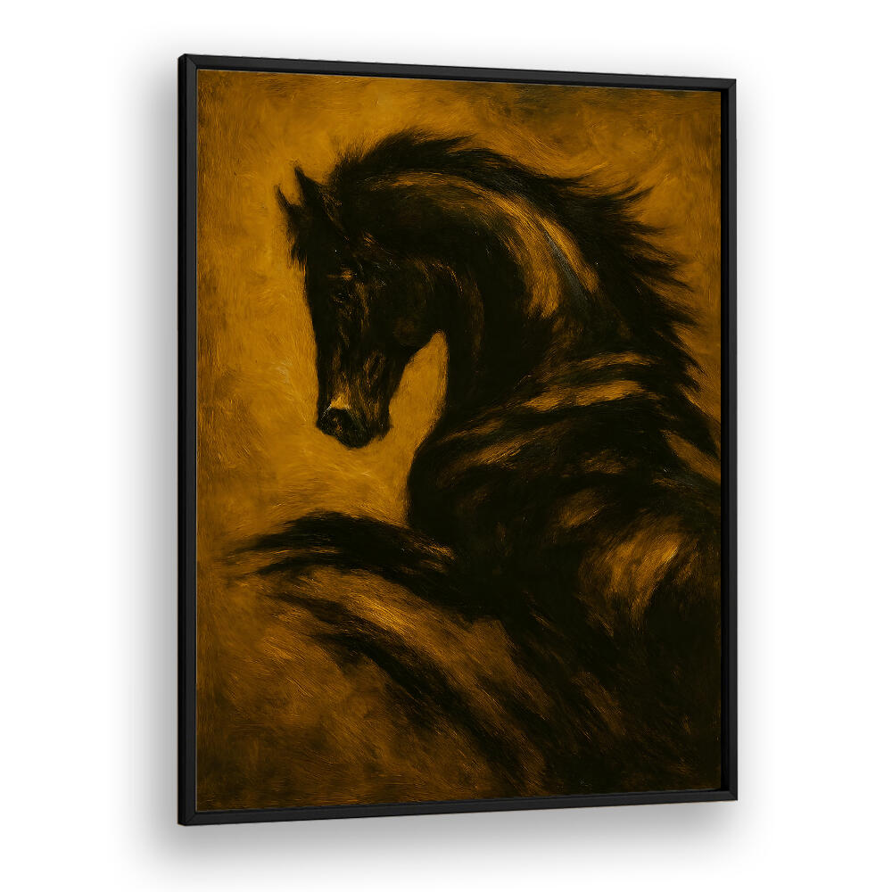 NIGHTMARE STALLION , EXPRESSIONISM PAINTINGS