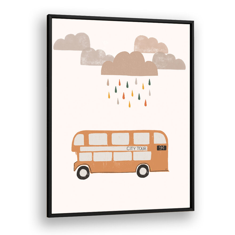 ORANGE BUS , KIDS ROOM PAINTINGS