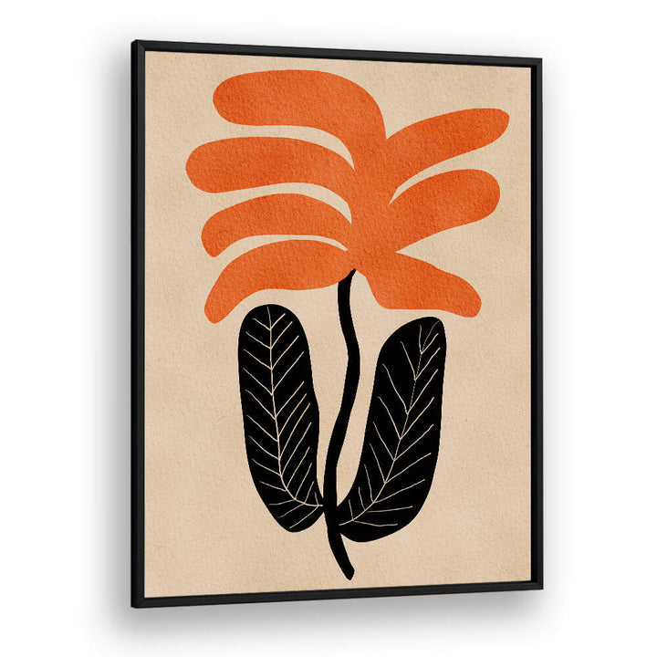 ORANGE FLORAL FLOWER , FLORAL FLOWER PAINTINGS