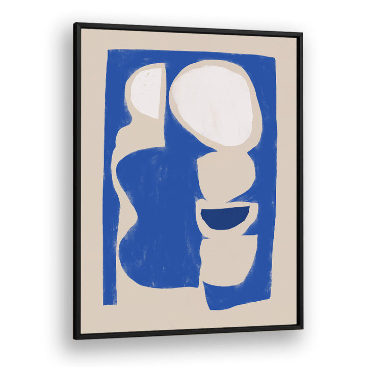 ORGANIC SHAPE CUT OUT IN BLUE , ABSTRACT PAINTINGS