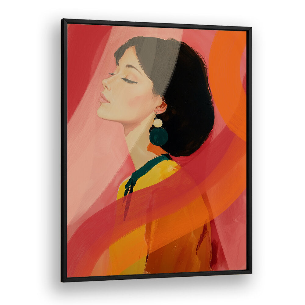 PORTRAIT ORANGE , PORTRAITS & FIGURATIVE ILLUSTRATIONS