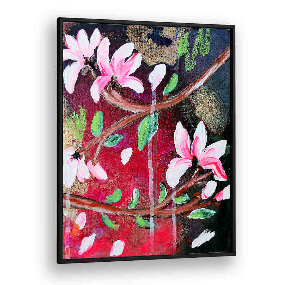 PETALS IN BLOOM , FLORAL FLOWER PAINTINGS
