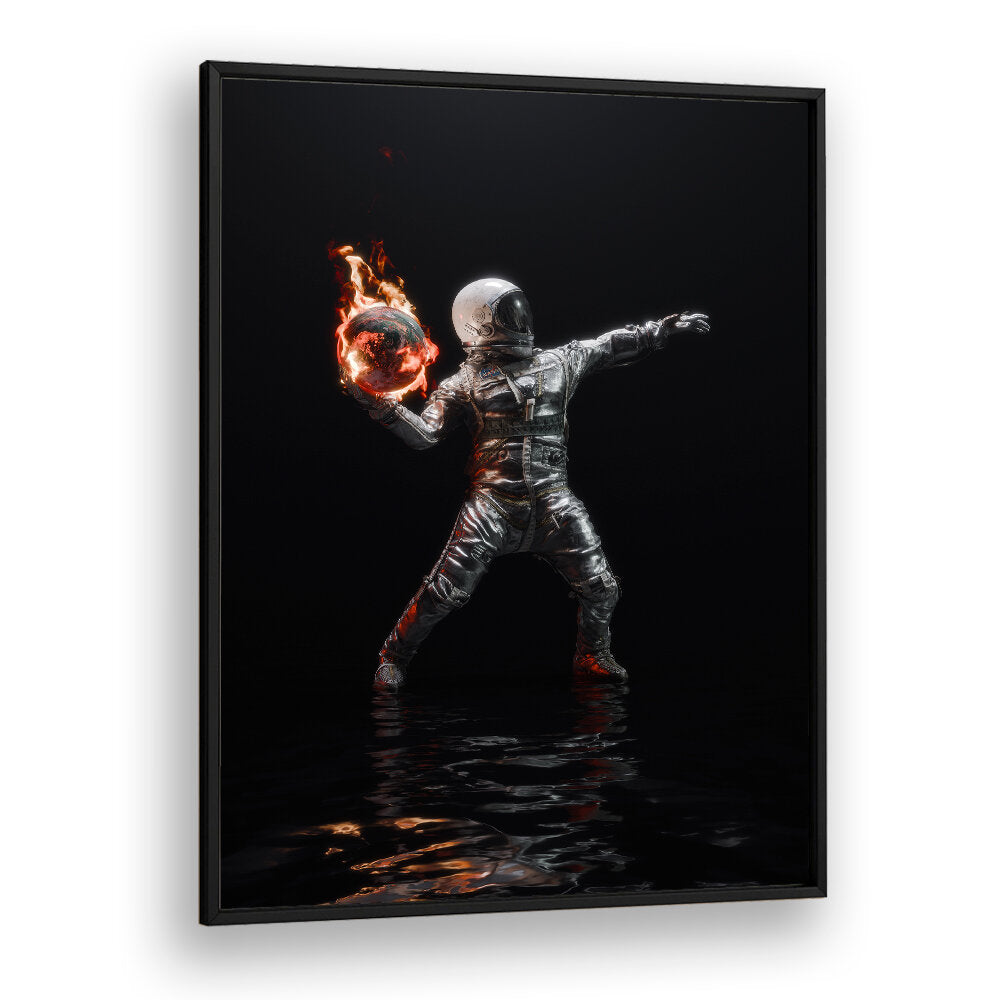 PLANET THROWER , SURREAL ART PRINTS