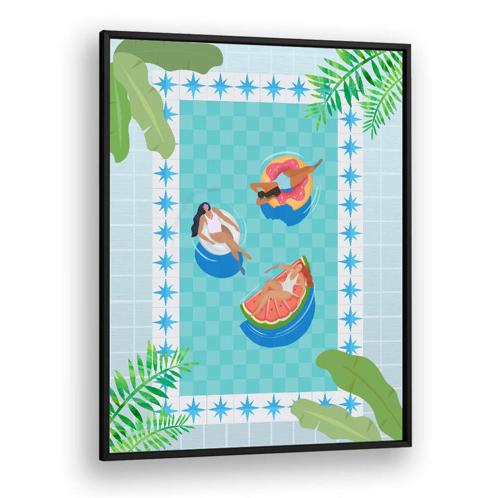 POOL PARTY , TRAVEL POSTERS