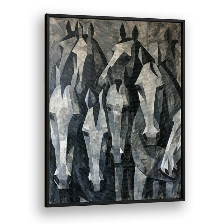 HORSE POSTER XVII , ANIMAL PAINTINGS