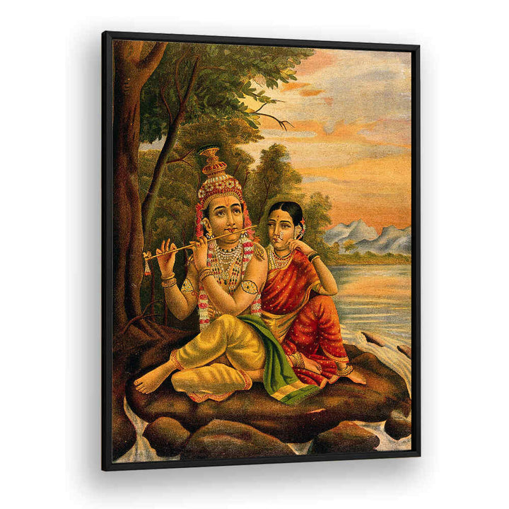 RADHA LISTENING TO KRISHNA'S FLUTE