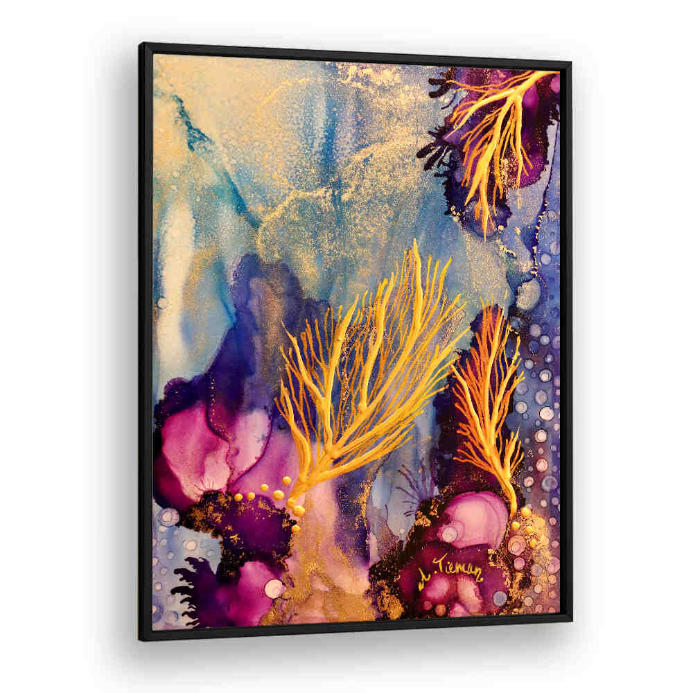 Vibrant RADIANT REEF II, BEACH PAINTINGS showcase stunning coastal colors and textures, perfect for ocean lovers.