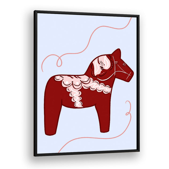 RED HORSE WHIMSY , KIDS ROOM PAINTINGS