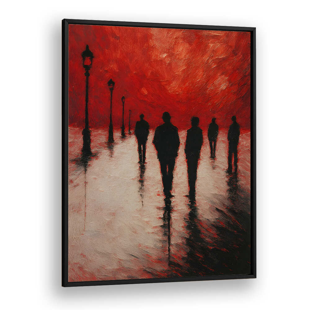 RED LAKE OF ECHOES , EXPRESSIONISM PAINTINGS