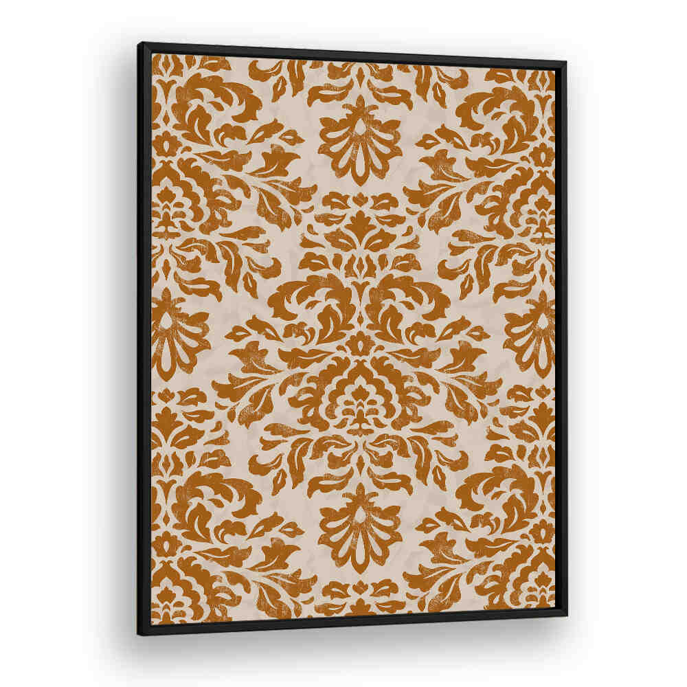 RUSTIC GOLD DAMASK PATTERN