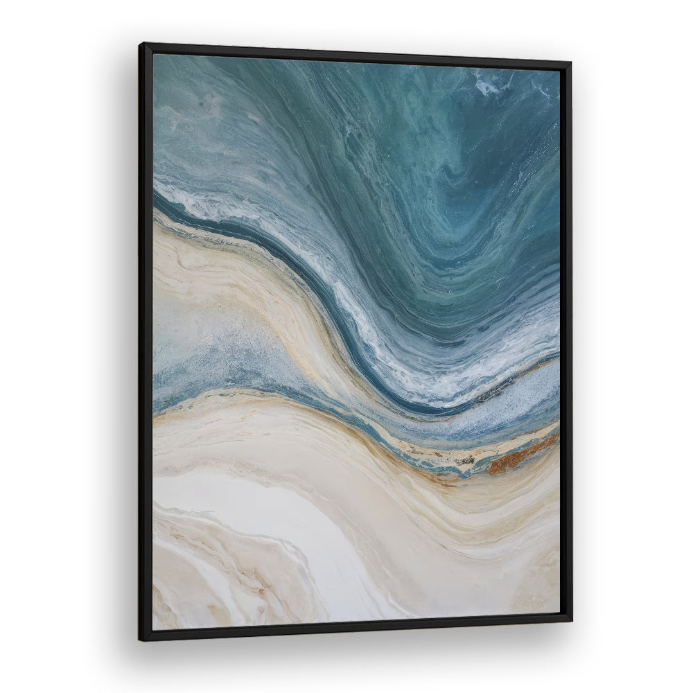 SANDY SHORES, ABSTRACT PAINTINGS evoke coastal serenity with elegant hues, perfect for beach lovers and stylish decor.