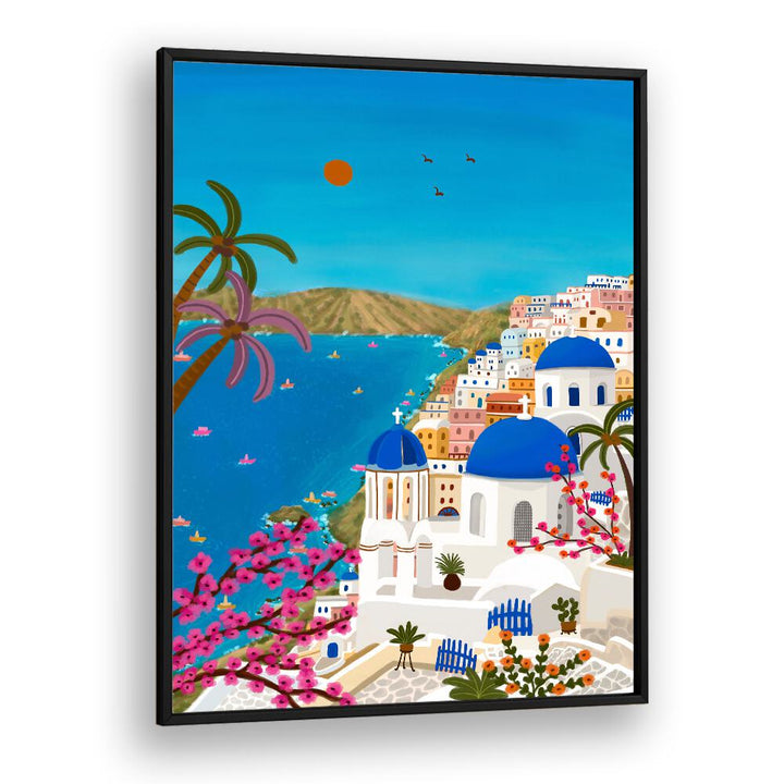 SANTORINI DREAMS , TRAVEL POSTERS