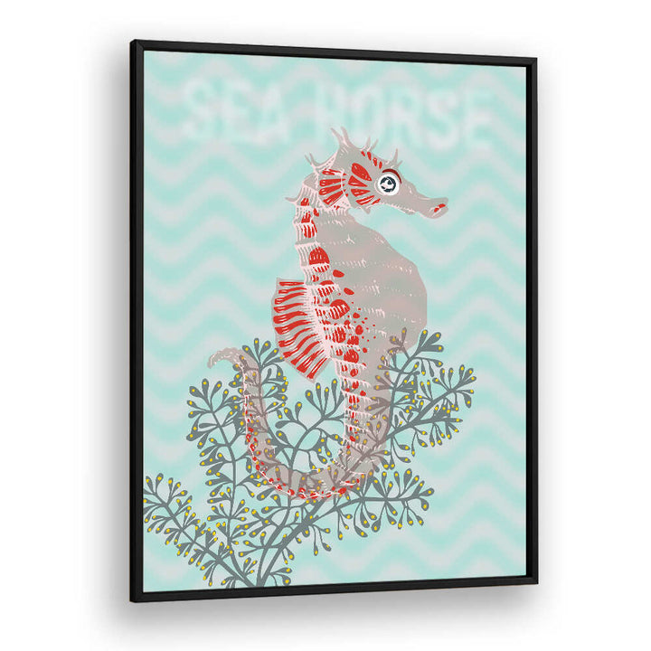 Vibrant SEA LIFE LOBSTER I, BEACH PAINTINGS showcasing a lobster against soft waves, perfect for coastal decor.