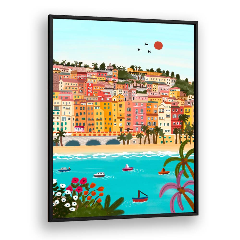 SEASIDE COLOR HARMONY , TRAVEL POSTERS