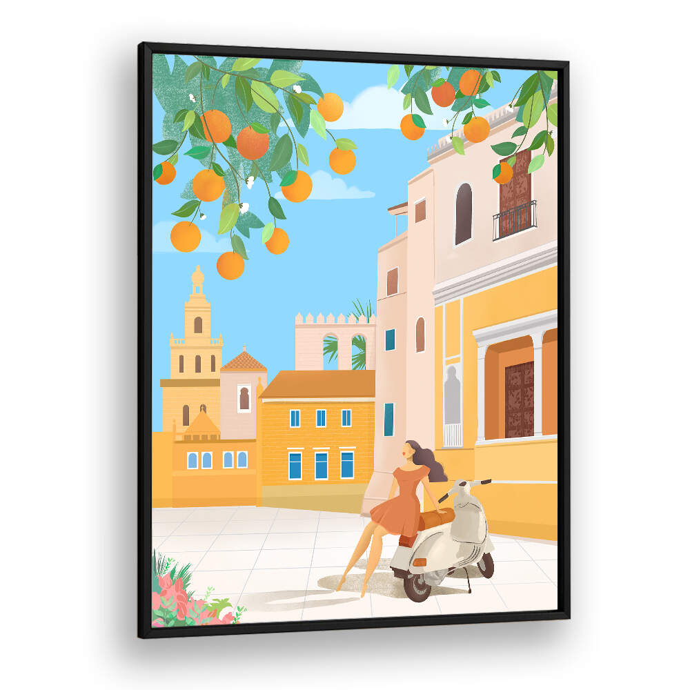 SEVILLE ORANGES - SPAIN , TRAVEL POSTERS