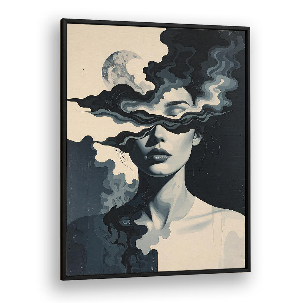 SHE WHO SEES IN SHADOWS , SURREAL ART PRINTS