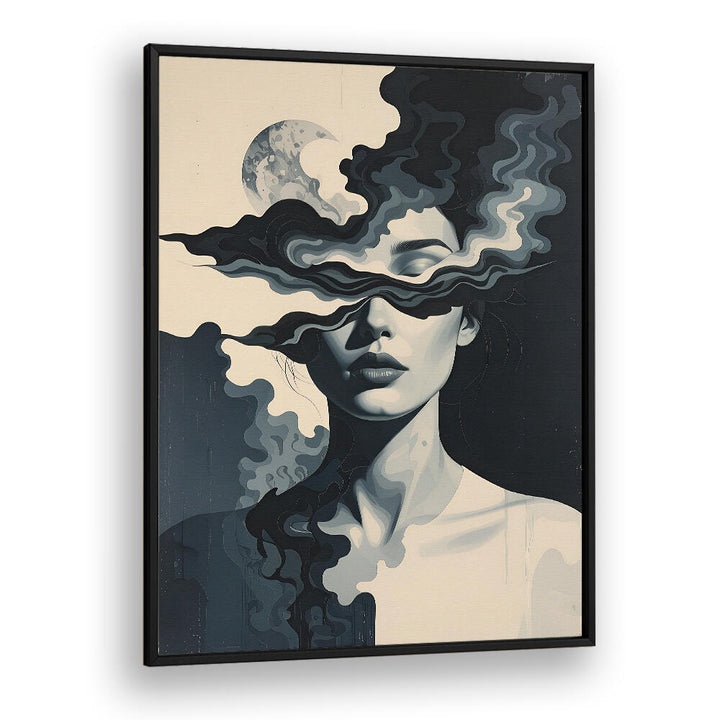 SHE WHO SEES IN SHADOWS , SURREAL ART PRINTS