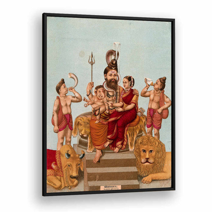 SHIVA ENTHRONED WITH HIS FAMILY
