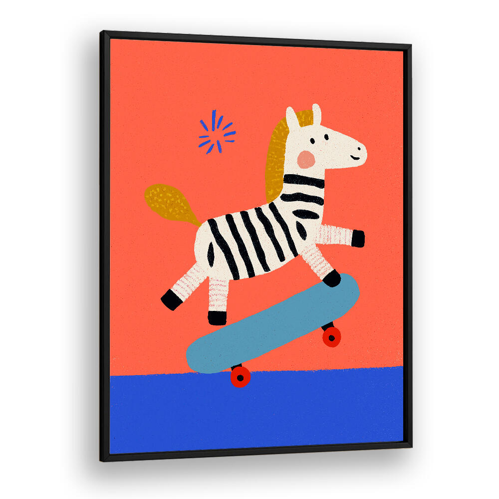 SKATING ZEBRA ,KIDS ROOM PAINTINGS