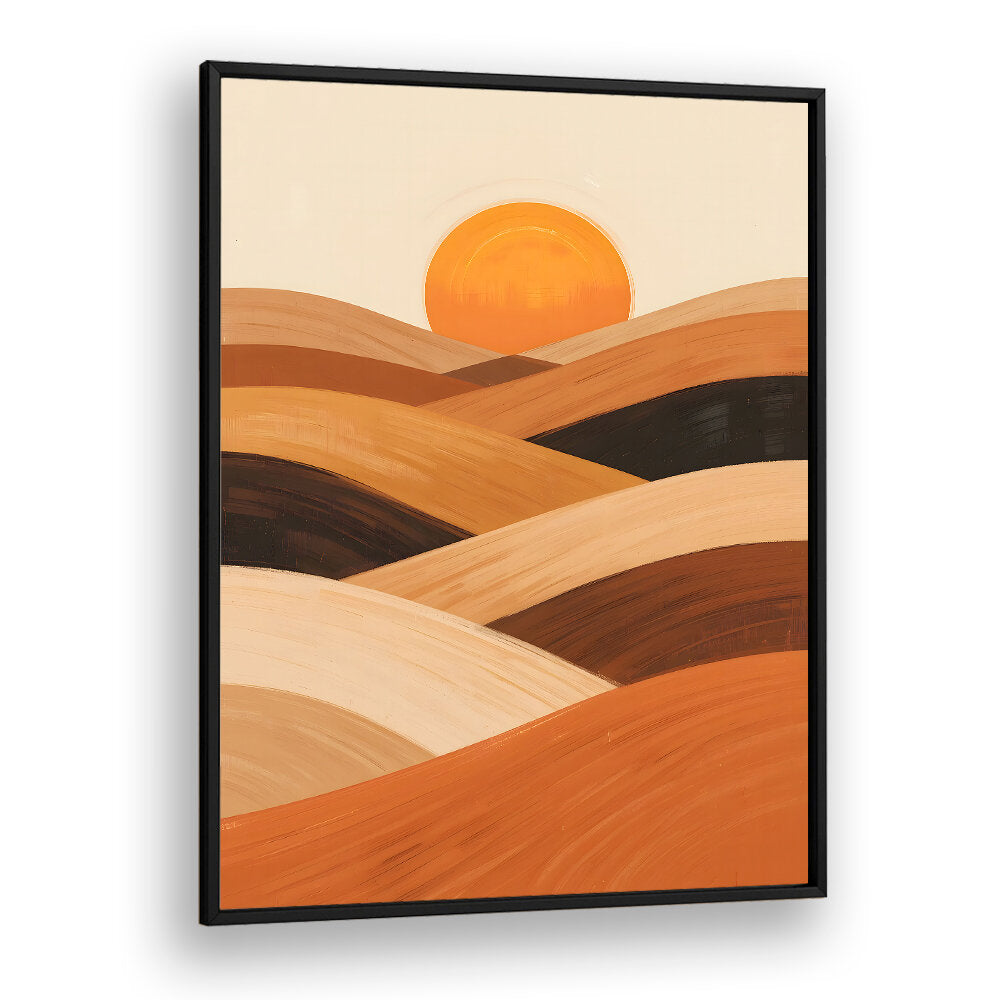 SOFT SAND WAVES AT SUNSET , LANDSCAPE PAINTINGS