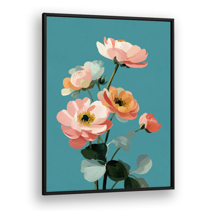 SOFT SPRING BOTANICALS , FLORAL FLOWER PAINTINGS