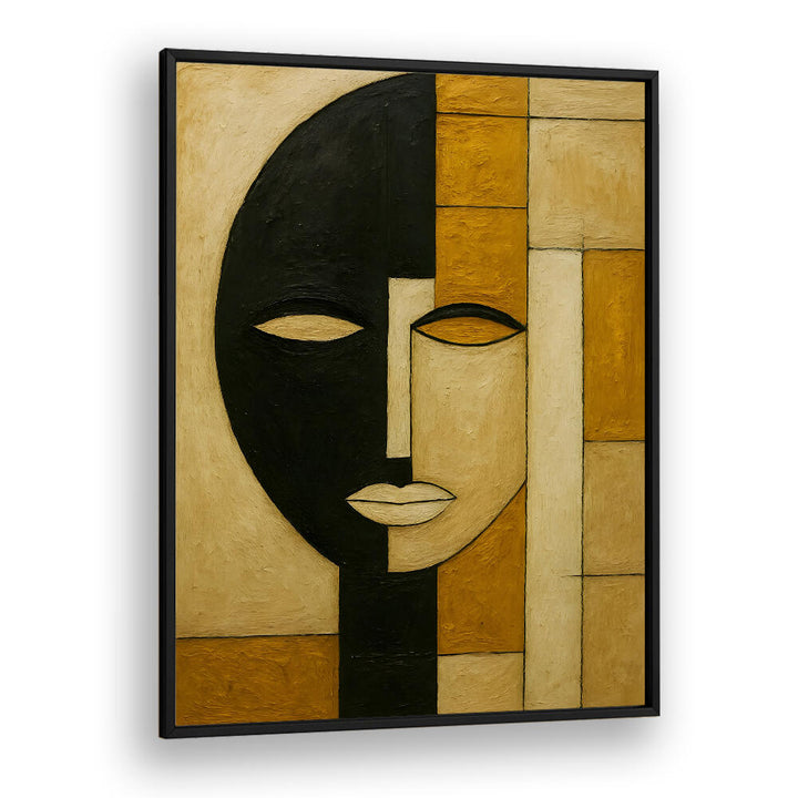 SPLIT MASK , EXPRESSIONISM PAINTINGS