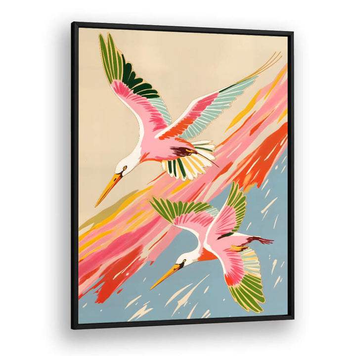 SPOONBILLS SKY