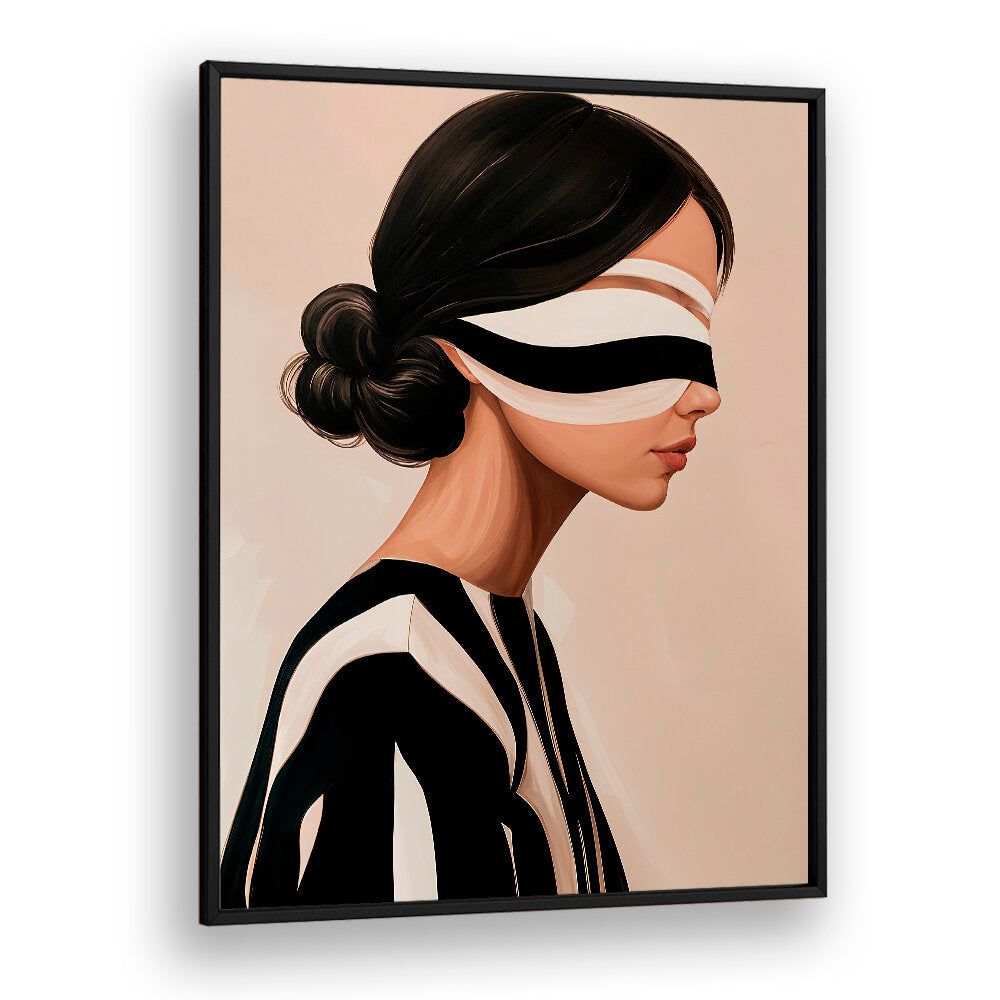 STUDIO PALETTE WOMAN XI , PORTRAITS & FIGURATIVE ILLUSTRATIONS