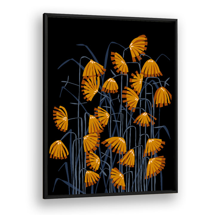 STYLIZED ORANGE REEDS