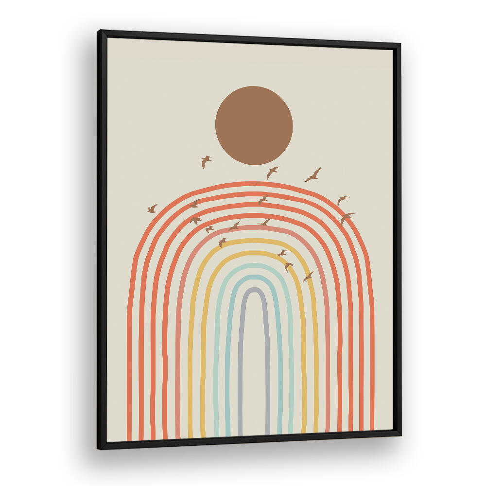 STYLIZED RAINBOW , BOHO ART PAINTINGS