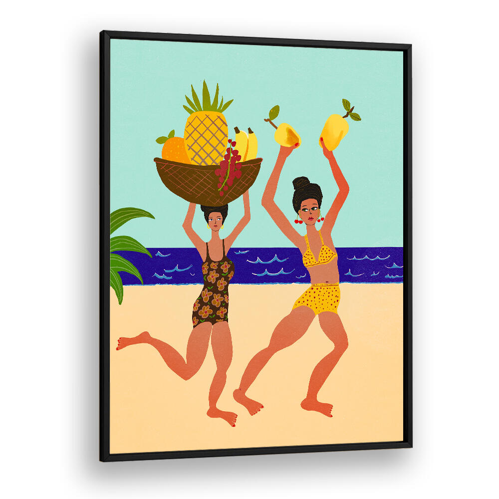SUMMER TROPICAL FUN TIME , PORTRAITS & FIGURATIVE ILLUSTRATIONS