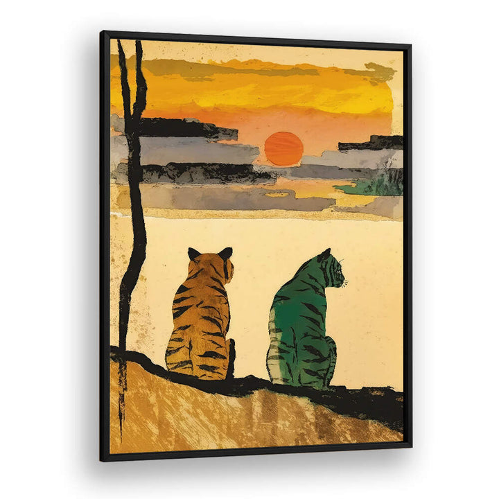SUNSET COMPANIONS , ANIMAL PAINTINGS